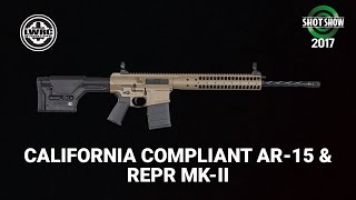 LWRCI California Compliant AR15 REPR MKII  SHOT Show 2017 Day 2 [upl. by Adnawot]