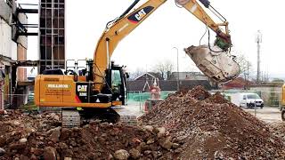 CRUSHER BUCKET ON CAT 320E [upl. by Blair983]