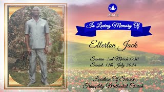 Funeral Tribute Service Of Ellerton Jack [upl. by Enaffit]