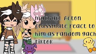 michael afton classmate react to him as random gacha tiktok  gacha life [upl. by Ehling]