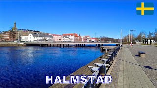 Halmstad  Virtual Walking Tour in 4K  April 2023  Sweden [upl. by Merissa]