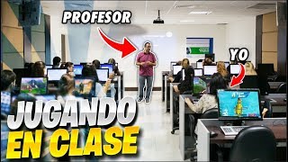 🎮INSTALE FORTNITE en el ORDENADOR del INSTITUTO y ESTO FUE lo que PASO😱Casi me Pilla el Profe [upl. by Enitsua]