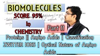 Biomolecure  Proteins  Amino Acids Classification  Zwitter Ions  Part 11 [upl. by Duong]