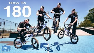 How To 180 BMX [upl. by Nosnek]