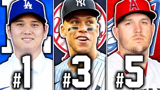 Ranking the TOP 50 Players in MLB for 2024 [upl. by Nanine]