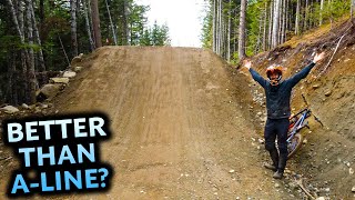 ALL NEW HUGE JUMP LINE at Whistler Bike Park  New Bike Upgrades [upl. by Assiluy]