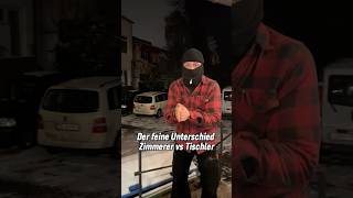 Tischler vs Zimmerer „Der feine Unterschied“ handwerk shorts tips [upl. by Demetria925]