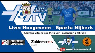 Liveuitzending Hoogeveen  Sparta Nijkerk [upl. by Beata]