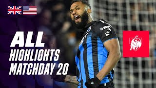 ALL HIGHLIGHTS MATCHDAY 20 ğŸ‘€âš½ Jupiler Pro League 2324 [upl. by Fairfax]