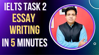 IELTS TASK 2 ESSAY WRITING IN 5 MINUTES ONLY BY ASAD YAQUB [upl. by Arriaet108]