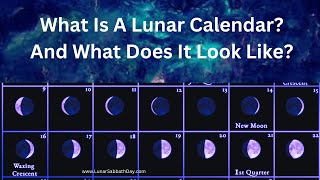 What Is A Lunar Calendar What does a Lunar Calendar look like [upl. by Attaynek]