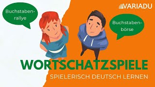 Den Wortschatz spielerisch trainieren  Lernspiele für den DaFDaZUnterricht [upl. by Einna]