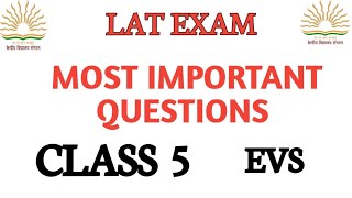 kv class 5 evs lat exam most important questions ncert evs lat kvlat kv kvs class5 KVS360 [upl. by Sibbie980]