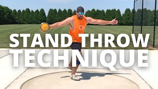 BASIC Discus Throw Technique the power throw [upl. by Sacksen]