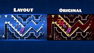 quotPhobosquot Layout vs Original Comparison  Geometry Dash [upl. by Claud]