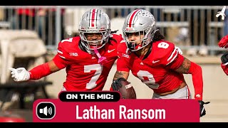 Ohio States Lathan Ransom on his interception defensive play vs Purdue [upl. by Tristas]