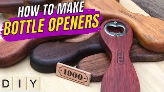 How to make amazing bottle openers using 14 different brazilian woods DIY Awesome handcrafts [upl. by Stelu]