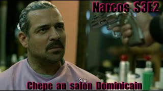 Narcos S03E2  Chepe au salon de coiffure Dominicain  GAMER CAGOULER [upl. by Acenahs]