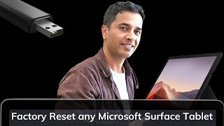 Reset and Recover all Microsoft Surface Generation Via USB  Step by Step Tutorial [upl. by Nolad]