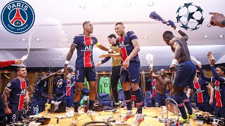 La INTIMIDAD de los FESTEJOS del PSG  vs BAYERN MUNICH  UEFA CHAMPIONS LEAGUE ⚽🍾 [upl. by Shir452]