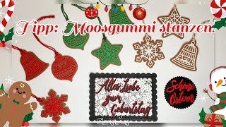 Basteltipp Moosgummi stanzen │Kniffe und Tricks │ Stampin Up® [upl. by Kcirdorb]