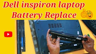 DELL INSPIRON LAPTOP BATTERY REPLACE IN HINDI 2024 [upl. by Poul]