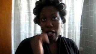 Roller Setting Natural Hair with Sponge Rollers Part 2  Results [upl. by Calder]