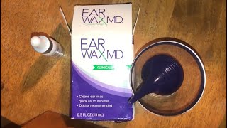 EAR WAX MD EAR WAX REMOVAL DROPS REVIEW [upl. by Sucramd]