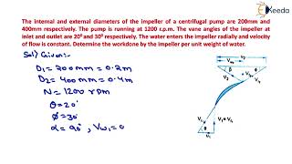 Numerical of Centrifugal Pump  Centrifugal Pumps  Applied Hydraulics [upl. by Dougal839]