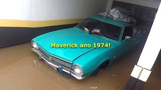 MAVERICK 1974 FOI TODO COBERTO POR ÁGUA E A JU PERDEU O CARRO NA ENCHENTE [upl. by Raimes]