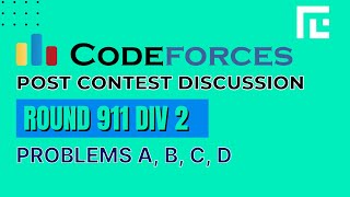 Codeforces Round 911 Div 2  Video Solutions  A to D  by Ankit Ghildiyal  TLE Eliminators [upl. by Emanuele]