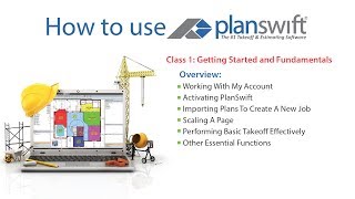 How to Use PlanSwift Class 1 Getting Started and Fundamental 2017 PlanSwift version 101 [upl. by Nahguav766]