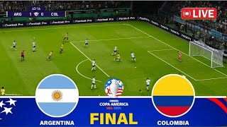 🔴LIVE  ARGENTINA vs Colombia I COPA AMERICA 2024 I FINAL STREAMING [upl. by Inar]