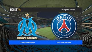 Marseille  Paris SaintGermain  Ligue 1 202425  eFootball PES [upl. by Atteuqaj]