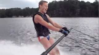 FIRST TIME WATER SKIING 81112  Day 103 [upl. by Jeramie]