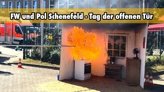 Feuerwehr Schenefeld Fettbrand und Tag der offenen Tür 2023 [upl. by Radmen]