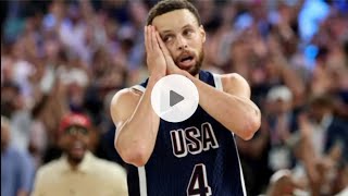 USA won Gold Medal at Olympic 2024 USA vs France Mens Basketball Final  Stephen Curry marvelous [upl. by Burford]