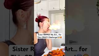 Sister RIPPED My Art… for This CRAZY Challenge😱🍟 [upl. by Jaco]