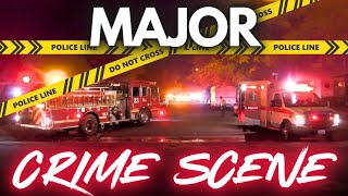 MAJOR CRIME SCENE Lancaster California LIVE [upl. by Adnala]