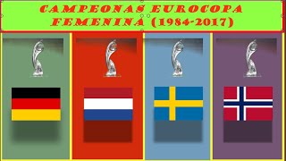 Eurocopa Femenina campeonas 1984 2017 [upl. by Sucram]