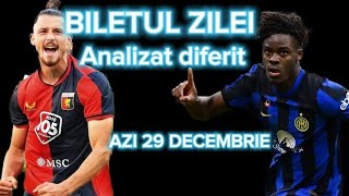 BILETUL ZILEI LA PARIURI SPORTIVE AZI 29 DECEMBRIE [upl. by Ennaimaj]