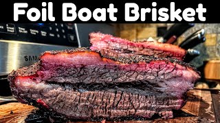 Smoked Brisket  Foil Boat Brisket Experiment  A Chudumentary Part 1  4K [upl. by Gruber]