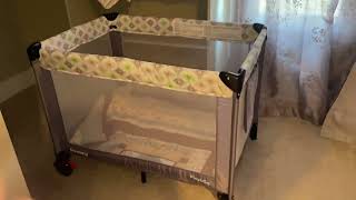 Heyo Ja Portable Baby Playard 4 in 1 Convertible Pack and Play with Bassinet Review [upl. by Nodnab456]