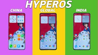 HyperOS China Vs HyperOS Global Vs HyperOS India [upl. by Liuqa]