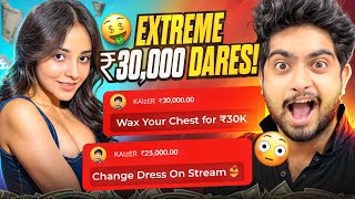 Extreme ₹30000 Dares to Streamers [upl. by Aduhey]