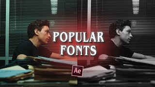 popular fonts for editing [upl. by Aryamoy929]