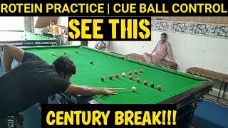 Snooker Practice  Cue Ball Control  Century Break [upl. by Ytsirk484]