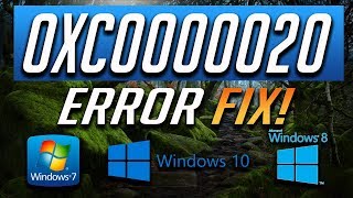 FIX Error 0xc0000020 in Windows 1087 「2 Solutions」2024 [upl. by Dailey32]