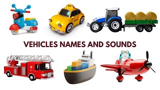 Learn Transportation Vehicle Names amp Sounds With Toy Pictures  Transportation Flashcards For Kids [upl. by Anerak]