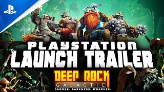 Deep Rock Galactic  Playstation Launch Trailer  PS5 PS4 [upl. by Aveline287]